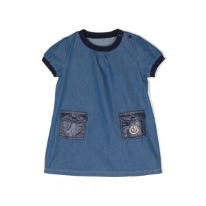 MONCLER ENFANT Kids Pocket Dress Blue - KIDS - Blue > Denim