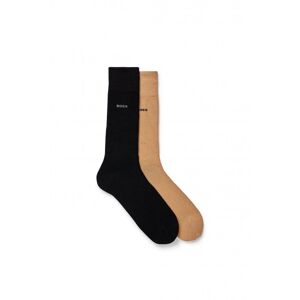 Boss 2 Pack VI Bamboo Socks Black/Beige - Men - Black > Various Colours > Tan