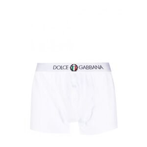 Dolce & Gabbana DG Crest Boxer Shorts White - Men - White