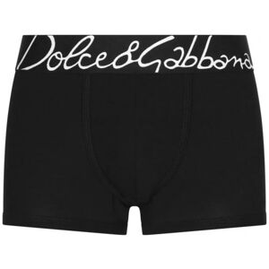 Dolce & Gabbana Oversize Logo Waistband Boxers Black - Men - Black