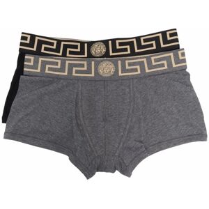 Versace Two Pack Boxer Shorts Black/Grey - Men - Black > Grey