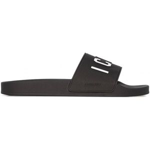 DSQUARED2 B Icon Pool Sliders Black - Men - Black