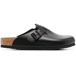 BIRKENSTOCK Boston Leather Mules Black - Men - Black