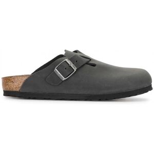 BIRKENSTOCK Boston Oiled Leather Mules Black - Men - Black