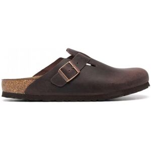 BIRKENSTOCK Boston Oiled Leather Mules Habana - Men - Brown