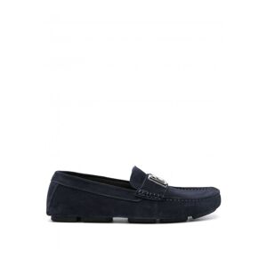 Dolce & Gabbana DG Suede Buckle Loafers Navy - Men - Blue > Navy