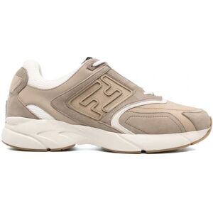 FENDI FF Runner Sneakers - Men - Tan > Cream