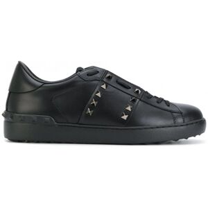 VALENTINO Rockstud Untitled leather sneakers - Men - Black