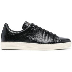 TOM FORD Warwick Printed Croc Sneakers Black - Men - Black