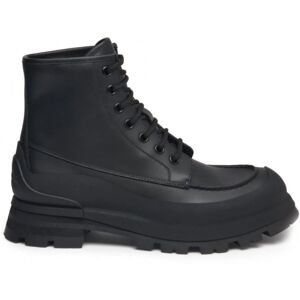 ALEXANDER MCQUEEN Winter Leather Boots Black - Men - Black