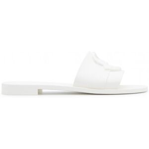 Moncler Embossed Sliders White - Women - White