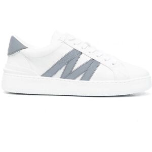 MONCLER Womens Monaco M Sneakers White - Women - White