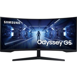 Samsung Odyssey 34" UltraWide Quad HD 165Hz Curved Gaming Monitor with AMD FreeSync - Black