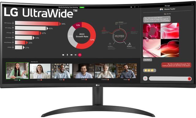 LG UltraWide™ 34" Quad HD 100Hz Monitor with AMD FreeSync - Black