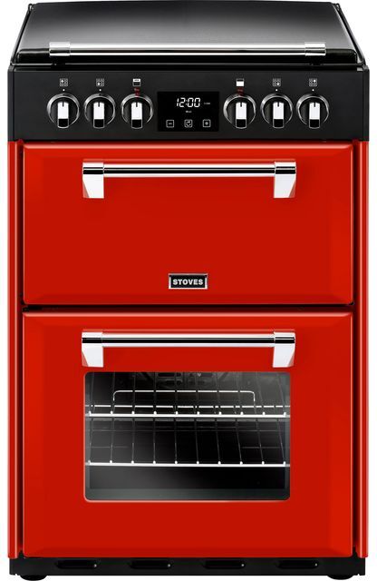 Stoves Richmond600E 60cm Electric Cooker with Ceramic Hob - Hot Jalapeno - A/A Rated