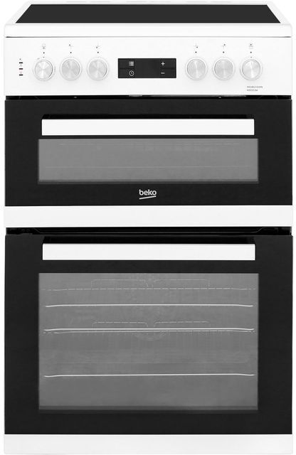 Beko KDC653W 60cm Electric Cooker with Ceramic Hob - White - A/A Rated