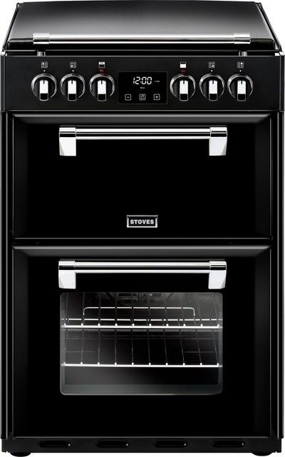 Stoves Richmond600E 60cm Electric Cooker with Ceramic Hob - Black - A/A Rated