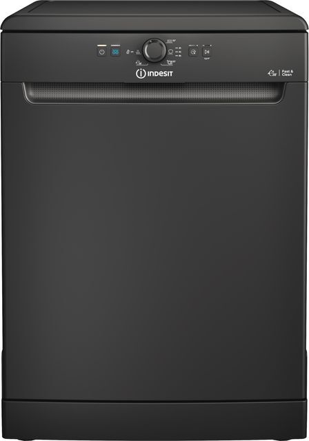 Indesit D2FHK26BUK Standard Dishwasher - Black - E Rated