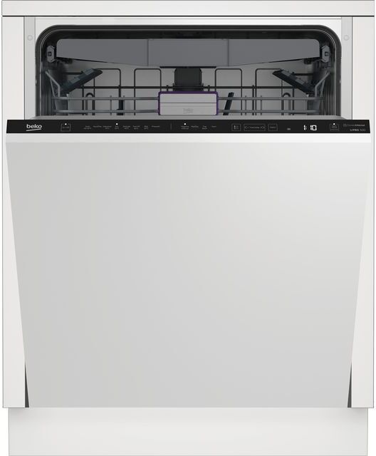 Beko BDIN38640F Fully Integrated Standard Dishwasher - Black Control Panel with Fixed Door Fixing Kit - C Rated