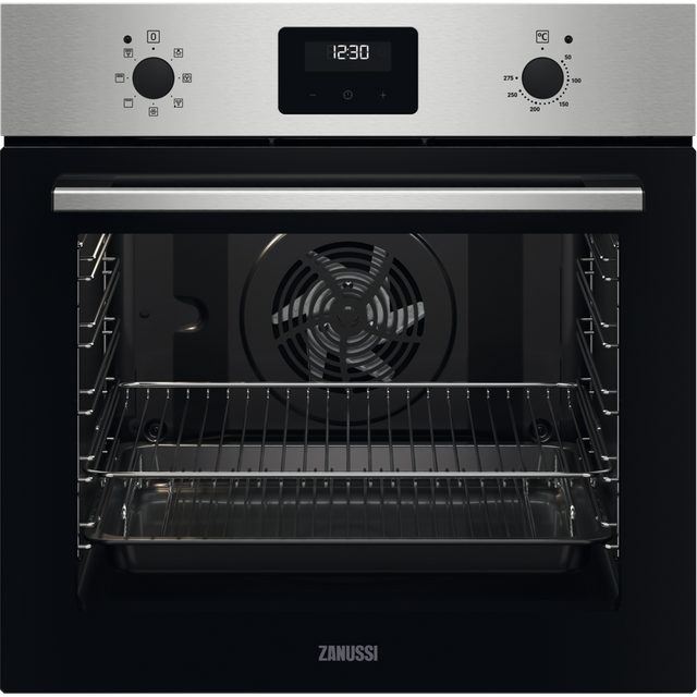 Zanussi ZOHNX3X1 Built In Electric Single Oven - Stainless Steel - A Rated