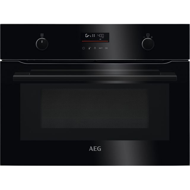AEG CombiQuick KMK565060B Built In Compact Electric Single Oven - Black