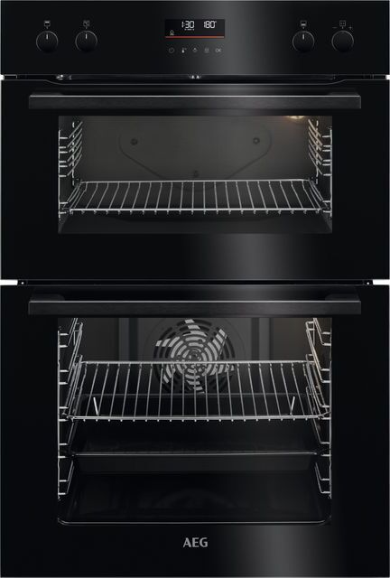 AEG DCE531160B Built In Electric Double Oven - Black - A/A Rated