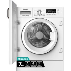 Hisense 3 Series WF3M741BWI Integrated 7kg Washing Machine with 1400 rpm - White - A Rated