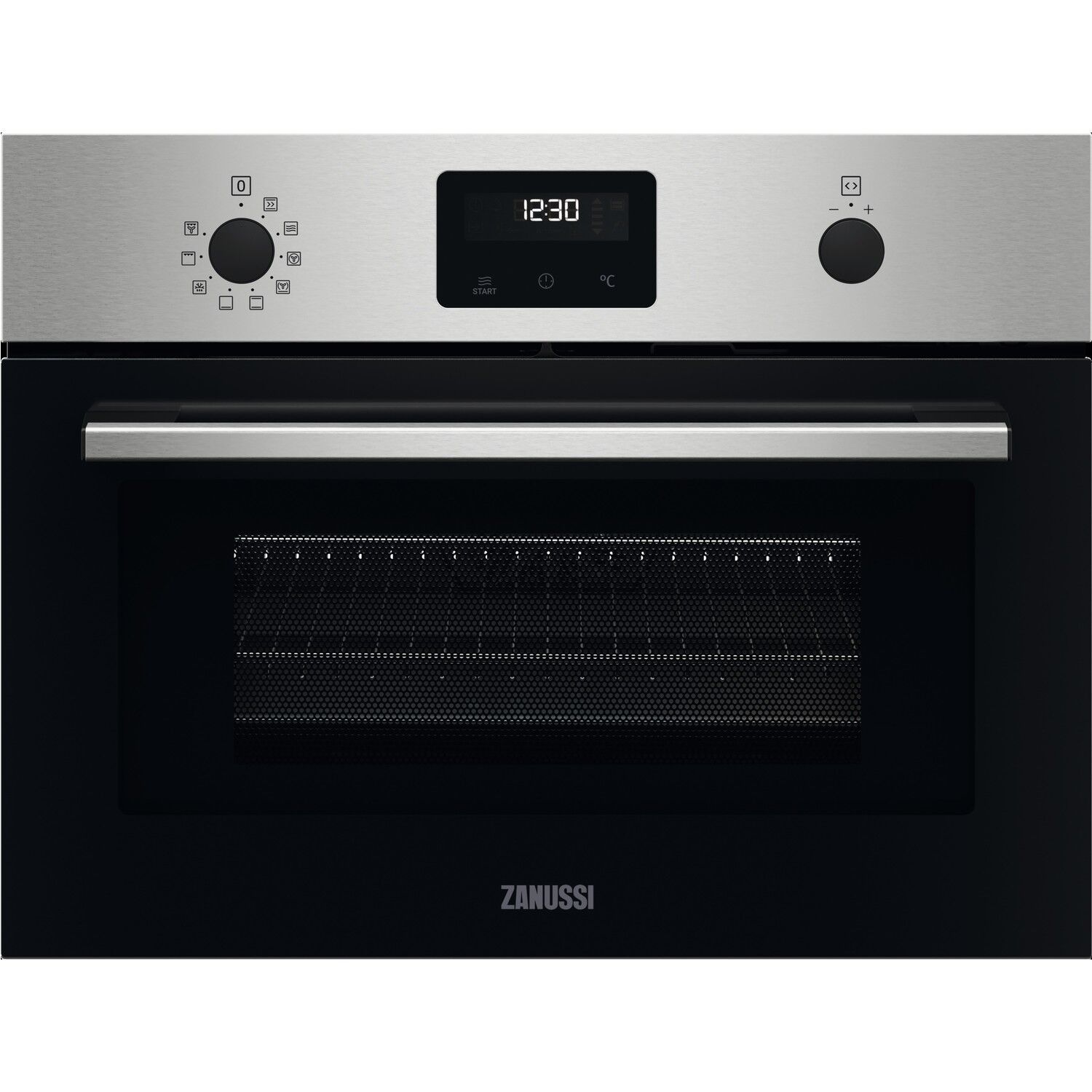 Zanussi Quickcook Compact Combination Microwave Oven and Grill - Stainless Steel