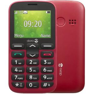 Doro 1380 Red 2.4 8MB 2G Dual SIM Unlocked & SIM Free Mobile Phone