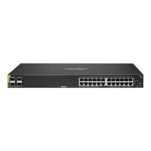 HP Aruba JL677A CX 6100 Series 24-Port Layer 2 Managed Rackmount Gigabit PoE+ Switch w/ 4 x 10Gbps SFP+ Ports 370W