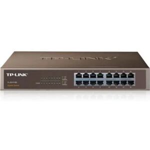 TP-LINK TL-SG1016D Unmanaged Gigabit Rackmount Switch with 16 x 10/100/1000Mbps Ports