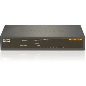 D-Link 8-port 10/100/1000 Umanaged Desktop Switch with 4 PoE Ports