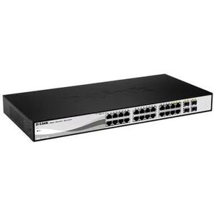 D-Link 24-port 10/100/1G Smart Switch +4 RJ45/SFP