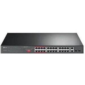 TP-LINK 24-Port 10/100Mbps + 2-Port Gigabit Unmanaged PoE+ Switch