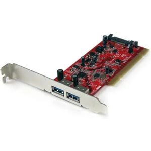 StarTech.com 2 Port PCI SuperSpeed USB 3.0 Adapter Card with SATA Power