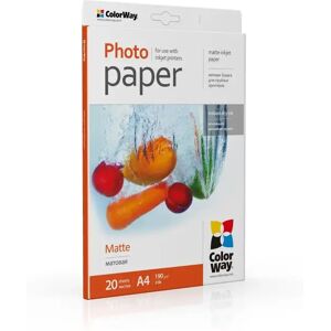 ColorWay Matte A4 190gms Photo Paper 20 Sheets