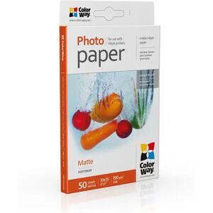 ColorWay Matte 6x4 190gms Photo Paper 50 Sheets