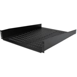 Startech Black Vented Universal Server Rack Cabinet Shelf 22 Deep