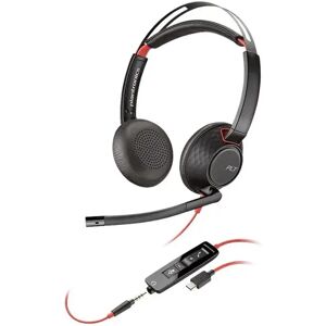 Poly Blackwire C5220 Series Double Sided On-ear USB with Microphone Headset