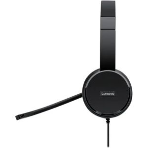 Lenovo 100 Double Sided On-ear Stereo USB with Microphone Headset