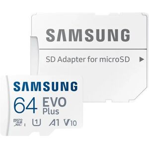 SAMSUNG EVO Plus 64GB UHS-1 Micro SD Card Memory Card + SD Adapter