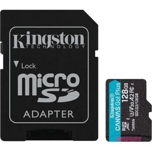 Kingston Canvas Go! Plus 128GB Flash Memory Card + microSDXC to SD Adapter Included