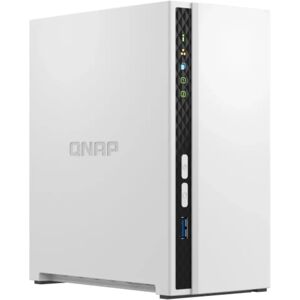 QNAP TS-233 2GB RAM with 16TB Installed Storage 2 Bay SATA Desktop NAS Storage