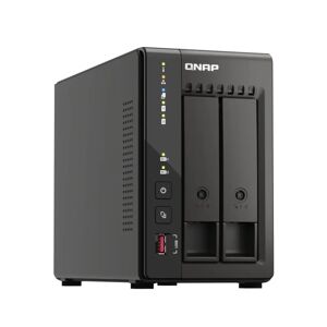 QNAP TS-253E 8GB RAM with 16TB Installed Storage 2 Bay SATA Desktop NAS Storage