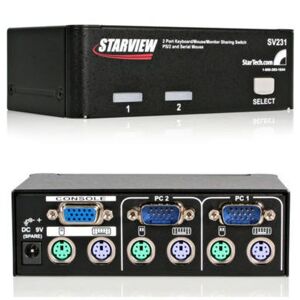 Startech 2 Port StarView KVM Switch