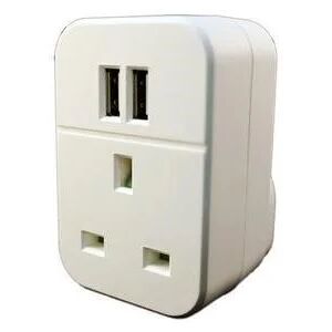 Energenie 3.1A DUAL USB SOCKET AC PASS THRU