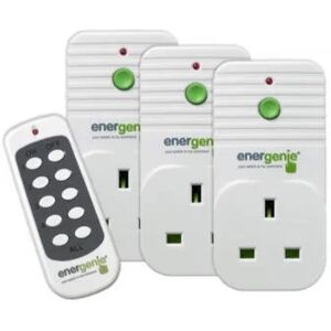 Energenie Wireless Remote Control Sockets 3 pack