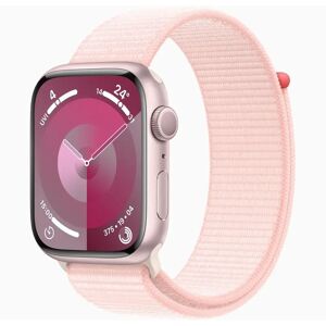 Apple Watch Series 9 GPS 41mm Pink Aluminium Case with Light Pink Sport Loop