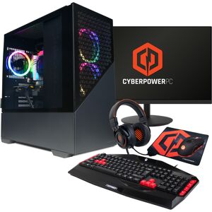 CyberPowerPC Amethyst AMD Ryzen 5 5500 RTX 4060 16GB RAM 1TB SSD + 23.8 FHD Gaming Monitor