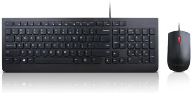 Lenovo Essential Wired Keyboard and Mouse Combo Black